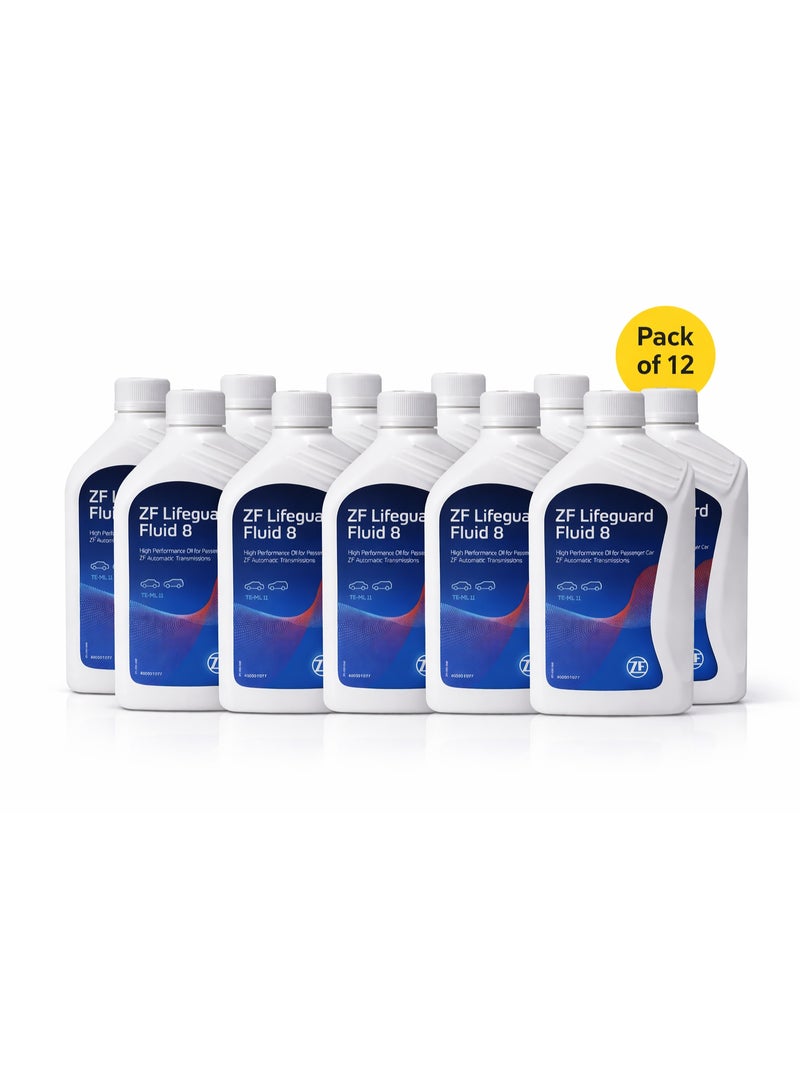 زيت قير أوتوماتيكي ZF Lifeguard Fluid 8 — سعة 1 لتر (عبوة 12 قطعة)